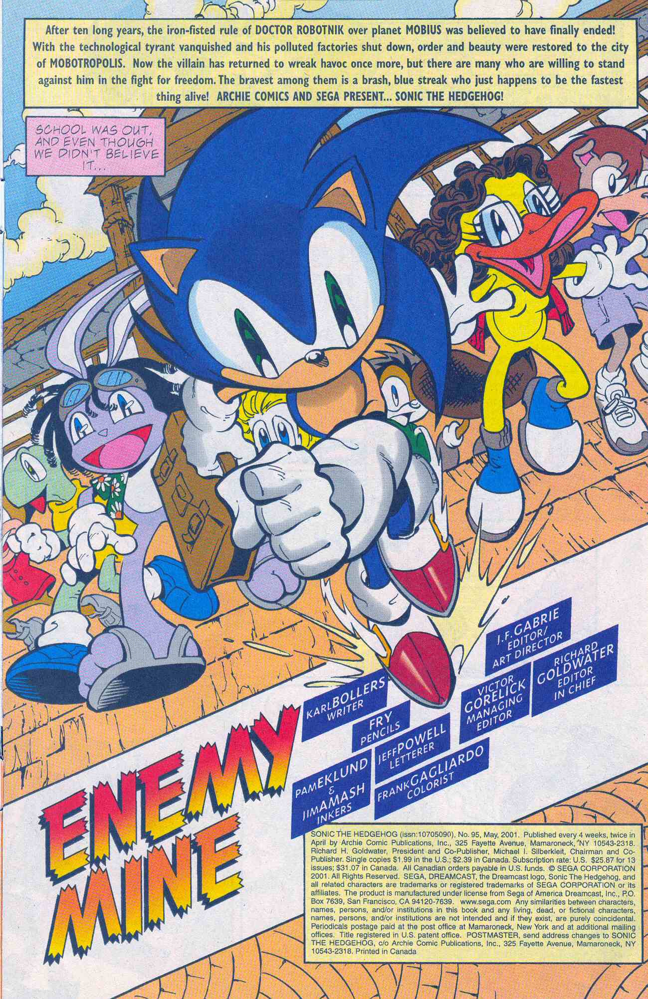 Sonic - Archie Adventure Series May 2001 Page 01